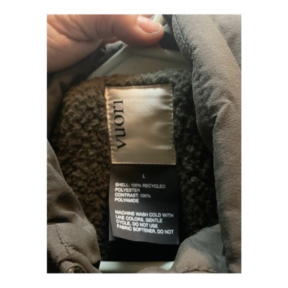 Men’s NWT Vuori Morrow Sherpa Jacket, size large - Picture 3 of 4